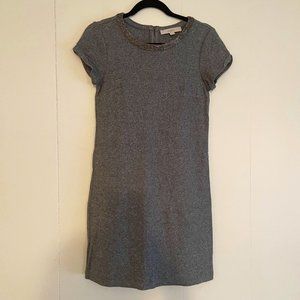 LOFT Women's Cotton Beaded Short-Sleeve Dress